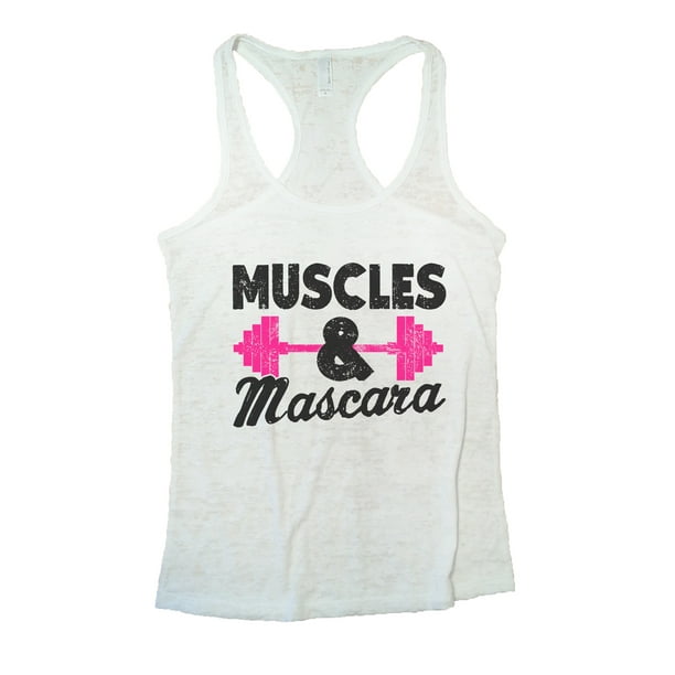 Muscles and Mascara Women Workout Gym Printed Tank Top Vest S-2XL